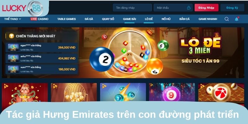 Giới thiệu tác giả Hưng Emirates trên con đường phát triển